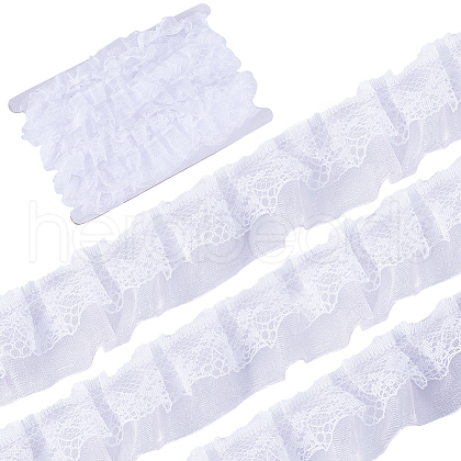 Gorgecraft 12.5 Yards Double Layers Polyester Lace Trim OCOR-GF0003-11C-1