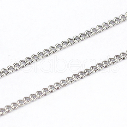 304 Stainless Steel Curb Chains CHS-O005-21C-1