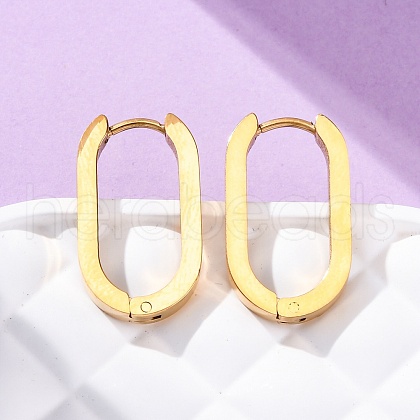 304 Stainless Steel Huggie Hoop Earrings STAS-H156-11C-G-1
