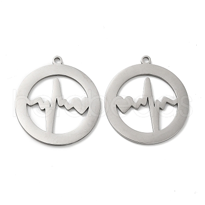 Non-Tarnish 201 Stainless Steel Pendants STAS-Q216-05P-1