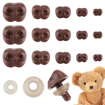 AHADERMAKER 50Pcs Plastic Safety Noses DIY-GA0006-61-1