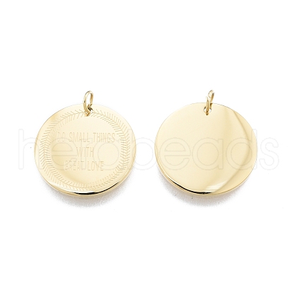 Ion Plating(IP) 304 Stainless Steel Pendants STAS-T060-37G-1