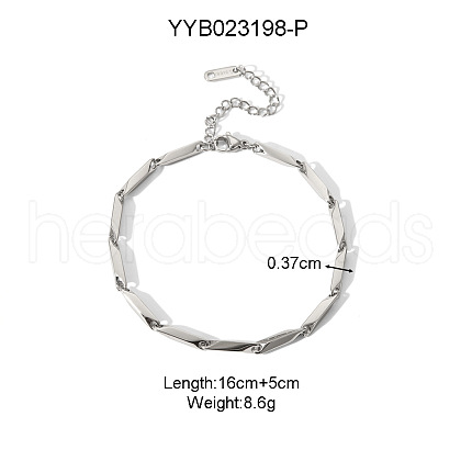 Stylish Stainless Steel Handmade Link Chain Bracelets for Unisex TO1723-3-1