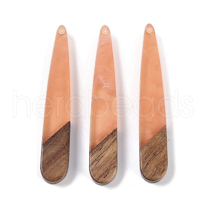 Resin & Wood Pendants WOOD-F015-01B-1