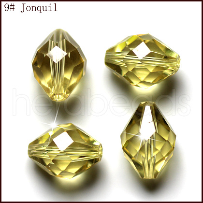 Imitation Austrian Crystal Beads SWAR-F054-13x10mm-09-1