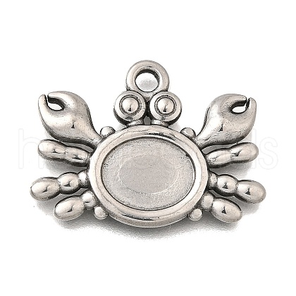 304 Stainless Steel Pendant Cabochon Settings STAS-H477-03A-P-1