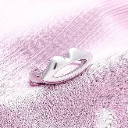 304 Stainless Steel Adjustable Open Cuff Rings RJEW-Q020-19P-1