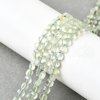 Natural Prehnite Beads Strands G-C179-A4mm-09-1
