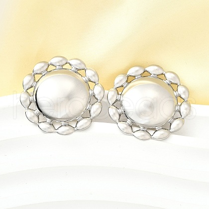 304 Stainless Steel Stud Earrings EJEW-B140-03P-1