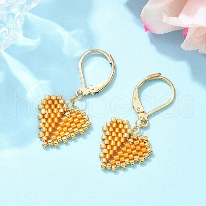 304 Stainless Steel Leverback Earrings for Women EJEW-MZ00408-02-1