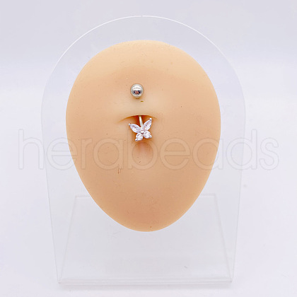 316L Surgical Stainless Steel Belly Rings WGDD0AB-24-1