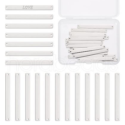 Unicraftale 20Pcs 304 Stainless Steel Connector Charms FIND-UN0003-77-1