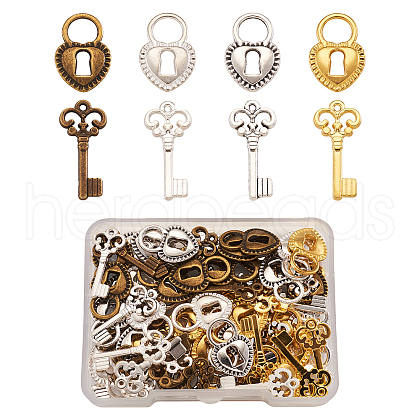 Tibetan Style Alloy Pendants TIBEP-TA0002-35-1