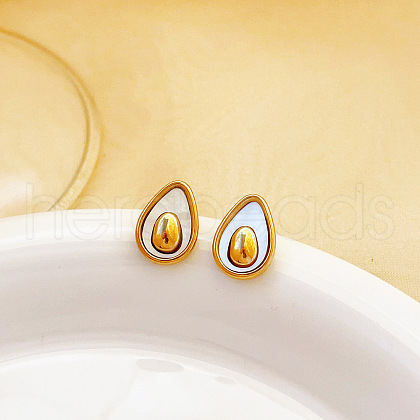 304 Stainless Steel Stud Earrings FS-WGDDBAD-02-1