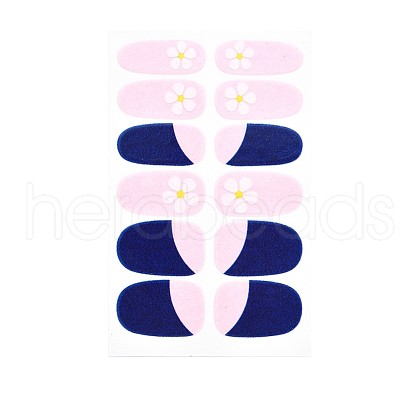 Flower Series Full Cover Nail Decal Stickers MRMJ-T109-WSZ474-1
