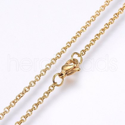 304 Stainless Steel Cable Chains Necklaces MAK-L015-34A-1