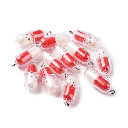 Translucent Plastic Pendants KY-L006-29A-1