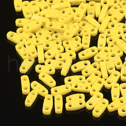 2-Hole Opaque Glass Seed Beads SEED-S023-04D-1