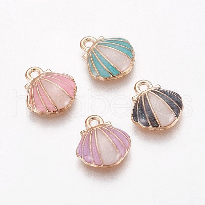 Alloy Enamel Charms PALLOY-F224-05G-1