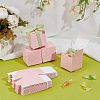 Square Kraft Paper Necklace Earring Storage Gift Boxes CON-WH0095-90B-01-5