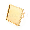 304 Stainless Steel Open Cuff Ring Components STAS-S080-041I-G-3