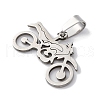 201 Stainless Steel Pendants STAS-Q342-25P-2