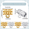 SOFPLATE 160Pcs 2 Colors Alloy Tube Bails FIND-SP0001-75-2