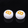 Initial Acrylic Beads OACR-E001-20B-2