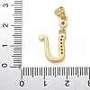 Brass Micro Pave Cubic Zirconia Pendants KK-M319-02G-U-3