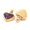 Natural Amethyst Charms G-E538-02G-03-3