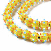 Opaque Handmade Bumpy Lampwork Beads Strands LAMP-T007-18-A03-3