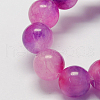 Two Tone Natural Jade Bead Strands G-R165-8mm-10-1