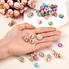  60Pcs 15 Colors Transparent Resin European Rondelle Beads RPDL-TA0001-05-4