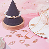 SUNNYCLUE 40Pcs 10 Styles Alloy Crystal Rhinestone Connector Charms ALRI-SC0001-31-4