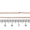 2mm Rack Plating Brass Curb Chain Necklaces for Women Men MAK-L044-24RG-5
