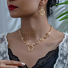 Vortex Alloy Pendant Necklace & Dangle Earrings Sets FS-WGE9BDE-01-2