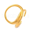 Ion Plating(IP) 304 Stainless Steel Ring Cuff Finger Rings for Women RJEW-S414-53B-G-1