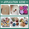 Unicraftale 36Pcs 3 Style 304 Stainless Steel Brooch Cabochon Settings STAS-UN0029-40-5