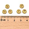 Brass Rhinestone Spacer Beads RB-A014-L7mm-01G-2