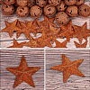 CREATCABIN 40Pcs 2 Styles Iron Pendants IFIN-CN0001-01-6