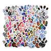 PVC Cartoon Paw Print Stickers DIY-M051-01-1