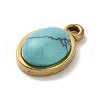 Synthetic Turquoise Pendants STAS-R009-04G-07-2