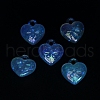 Luminous UV Plating Transparent Acrylic Pendants OACR-P010-10E-4