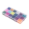 18 Colors Transparent Glass Beads FGLA-X0001-04A-6mm-2