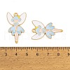 Rack Plating Alloy Enamel Pendants FIND-A040-08A-03G-3