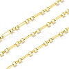 Rack Plating Brass Figaro Chains CHC-F016-03G-2