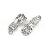 Brass Micro Pave Cubic Zirconia Pendants KK-C093-01C-P-2