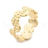 Brass Finger Rings for Women RJEW-B119-08G-4