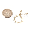 Adjustable Brass Curb Chains Finger Rings for Women RJEW-JR00861-4