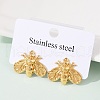 304 Stainless Steel Stud Earrings EJEW-S265-03G-B-2